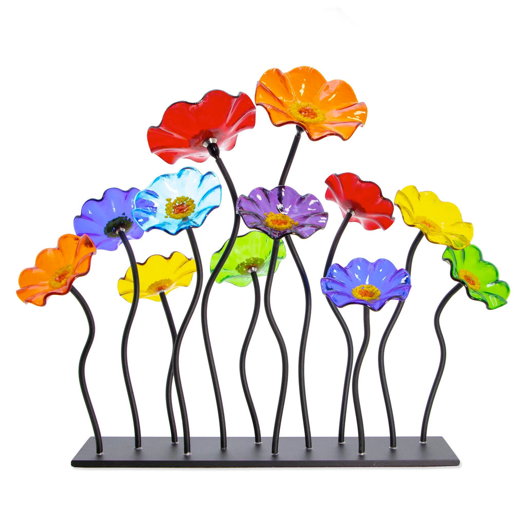 Kaleidoscope Black Base 12 Flower Medium Garden