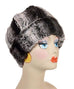 Chinchilla in Brown with Cuddly Ivory Luxury Faux Fur Beanie Large