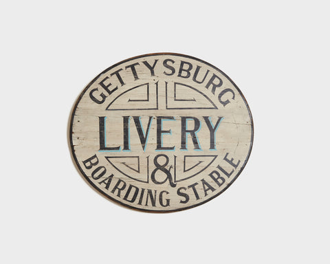 Gettysburg Livery, Oval Americana Art
