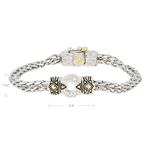 Antiqua Pavé One Circle Bracelet by John Medeiros