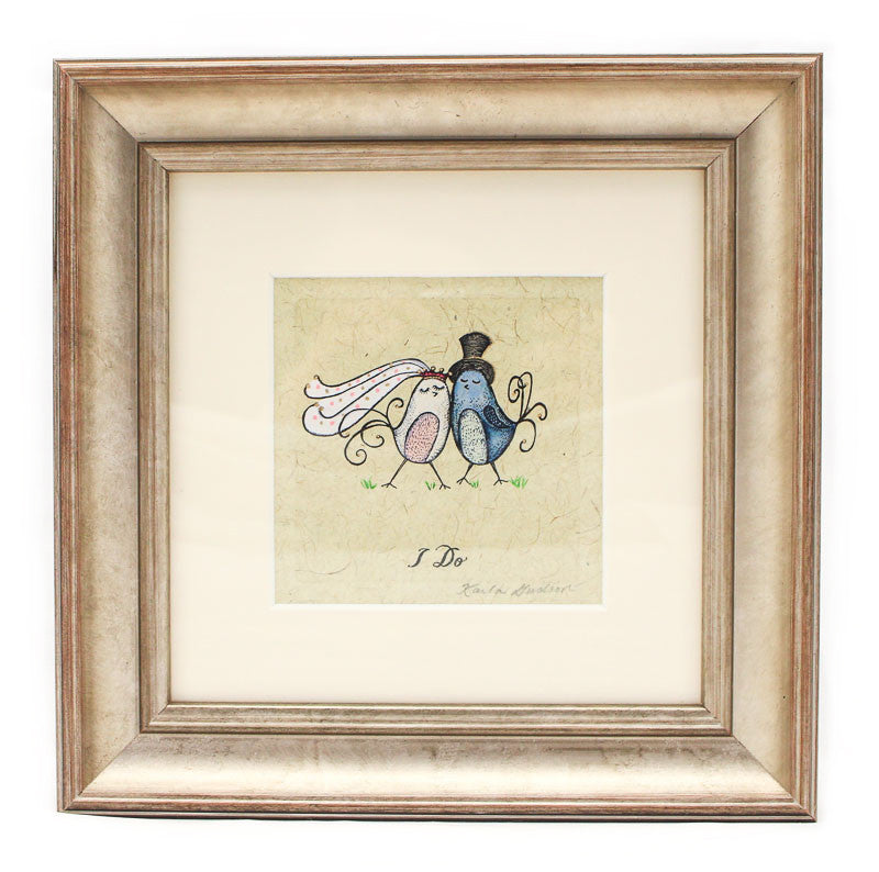 I Do, Woman and Male Watercolor by Karla Gudeon