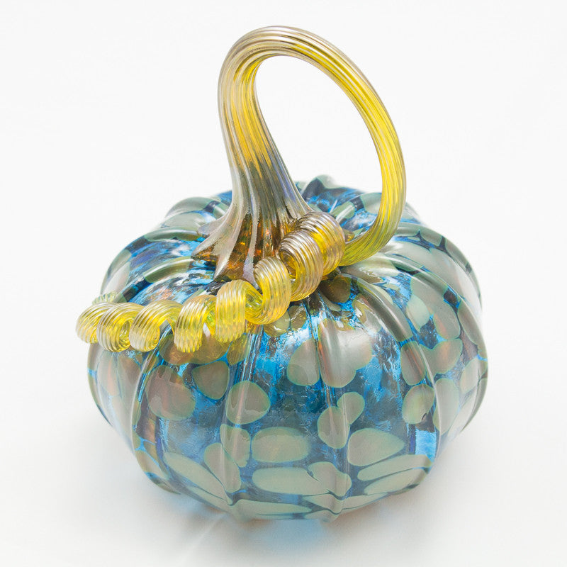 Handblown Glass Pumpkin in Fall