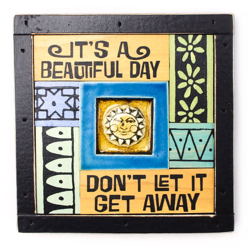 Beautiful Day Bright Collage Art