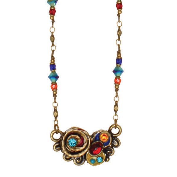 Confetti Curved Bead Chain Necklace