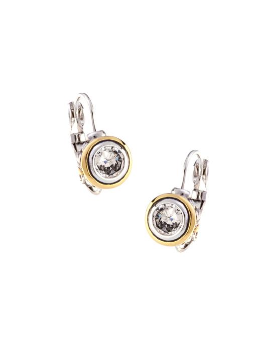 Beijos 6mm Cubic Zirconia Bezel Set Earrings by John Medeiros