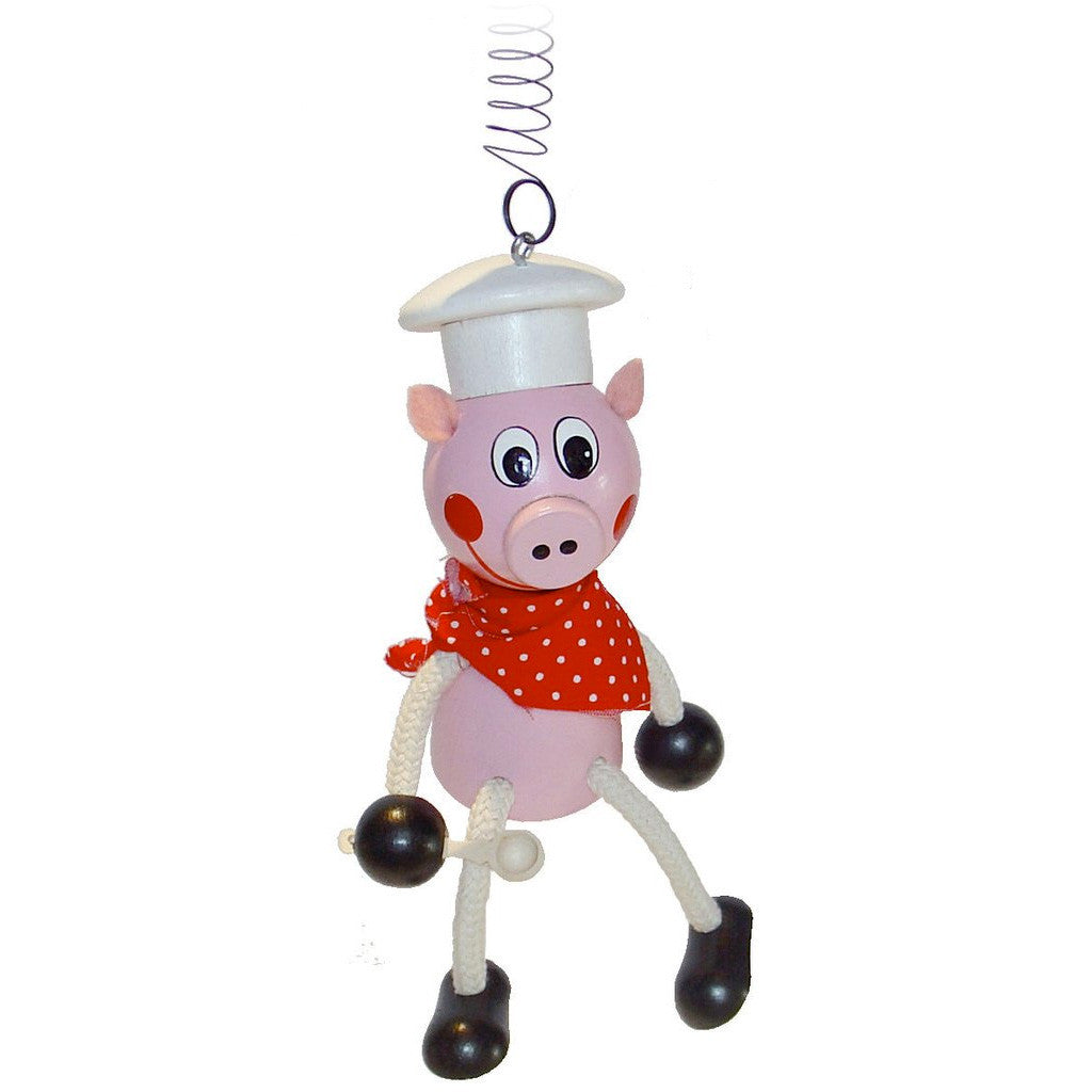 Chef De Cuisine Pig Handcrafted Wooden Jumpie