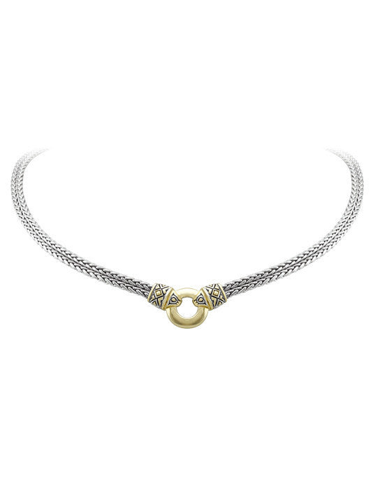 Antiqua Gold Circle Double Strand Necklace by John Medeiros