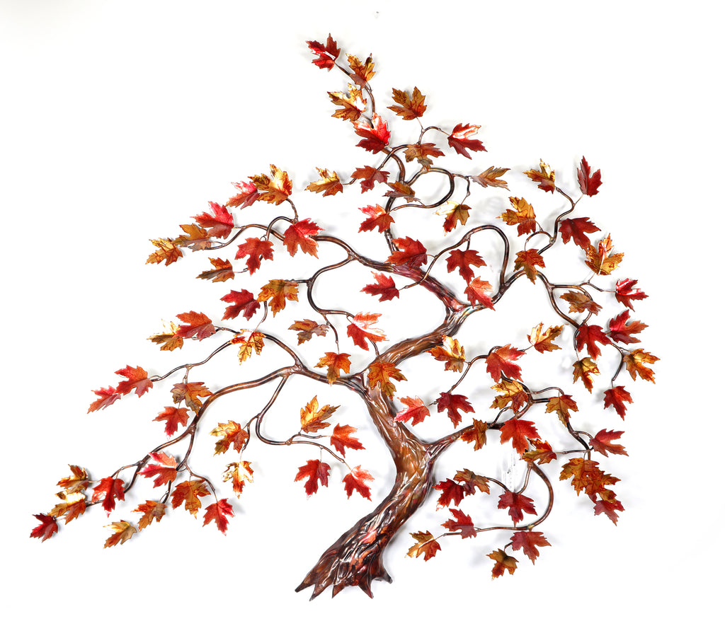 Windswept Red Enamel Wall Art by Bovano