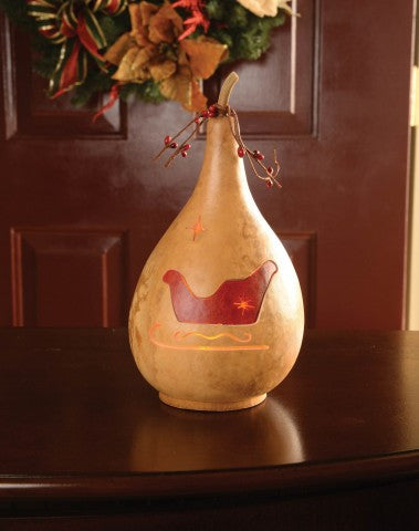 Sleigh Silhouette Gourd