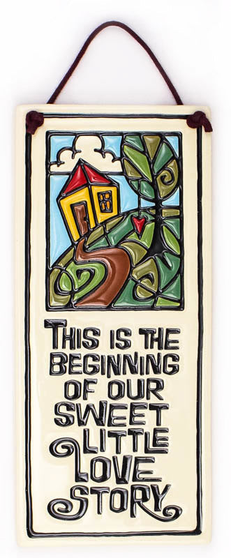 Little Love Story Small Tall Ceramic Tile