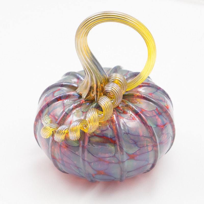 Handblown Glass Pumpkin in Tortoise