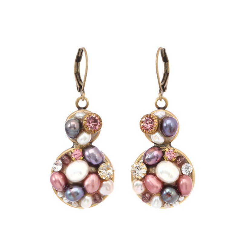 Constellation Circle 8 on Wire Earrings by Michal Golan