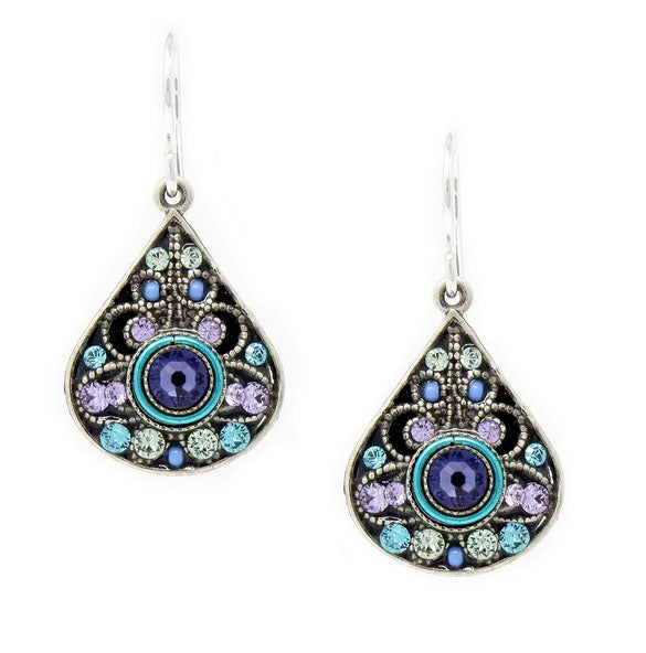 Tanzanite Large Filigree Earrings by Firefly Jewelry