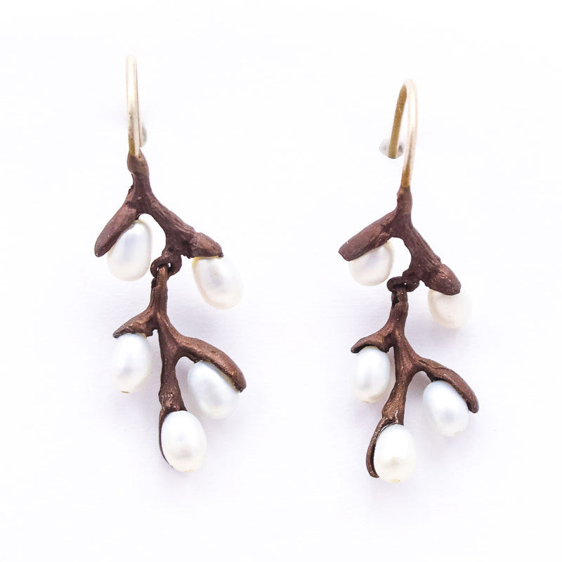 Pussy Willow Wire Drop Earrings