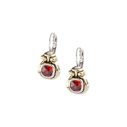 Anvil Color French Wire Earrings Garnet by John Medeiros