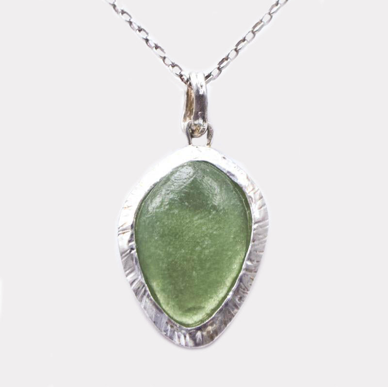 Tide Pool Washed Roman Glass Necklace