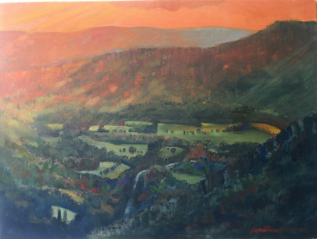 Skyline Drive Red Sunset by Jonathan Frazier