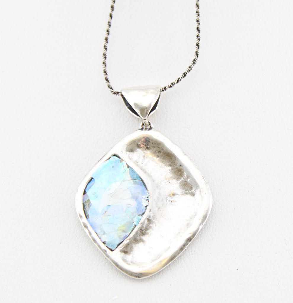 Eclipse Patina Roman Glass Necklace