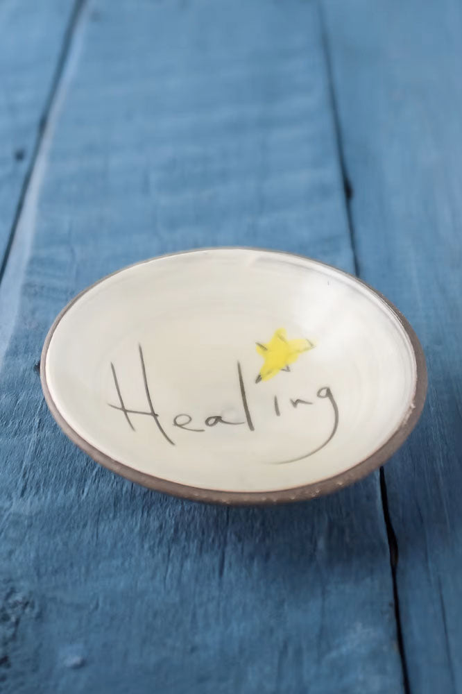Healing Mini Bowl Hand Painted Ceramic