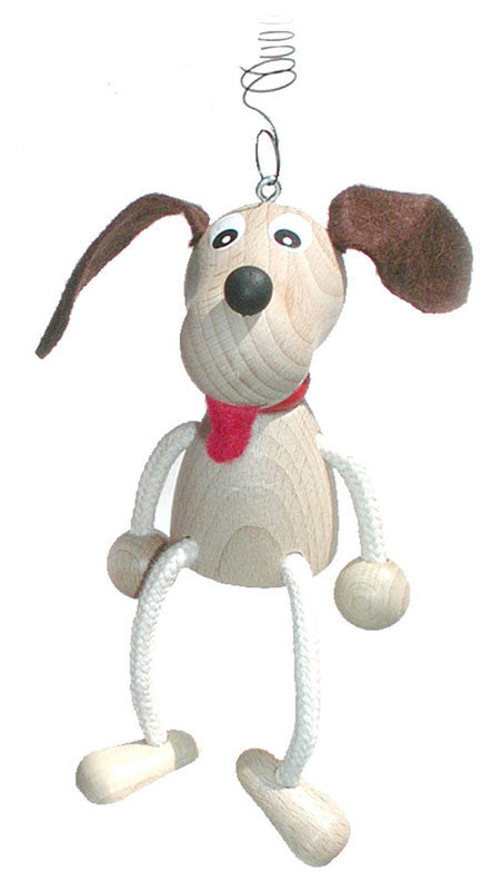 Doggie with Floppy Ears Handcrafted Wooden Jumpie