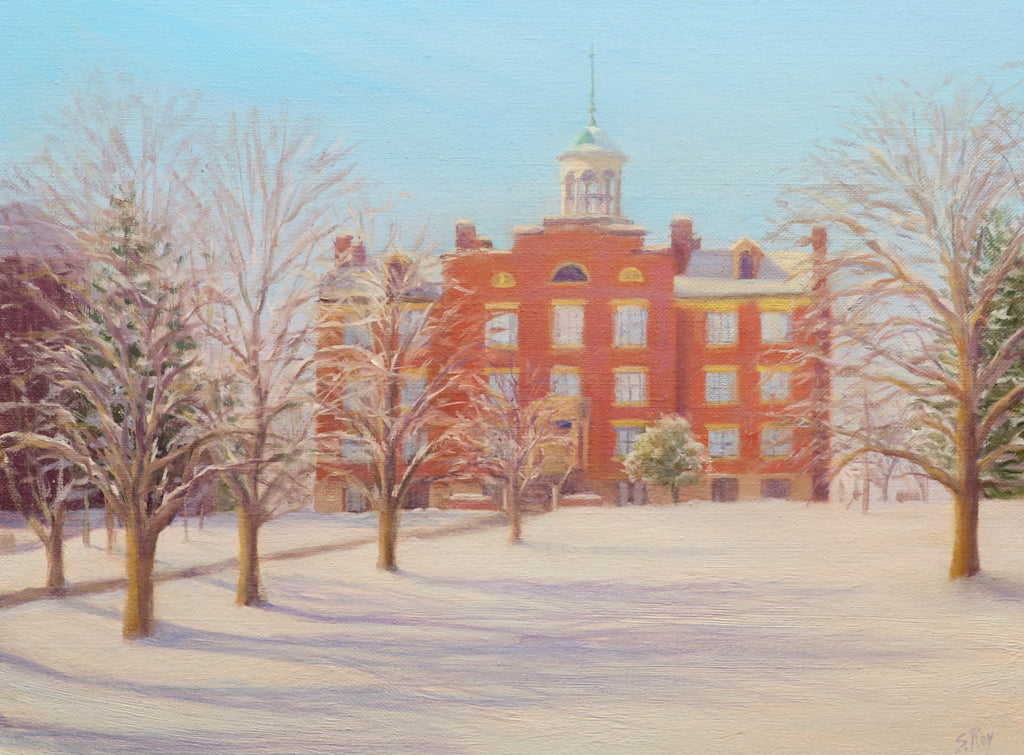 Schmucker Hall, Winter by Simonne Roy