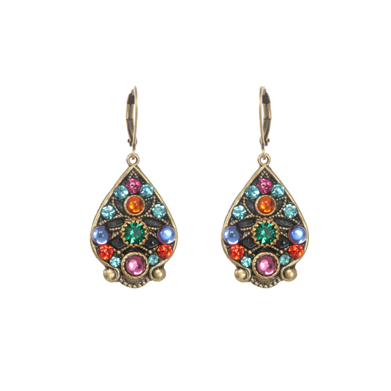 Prismatic Wide Teardrop Earrings