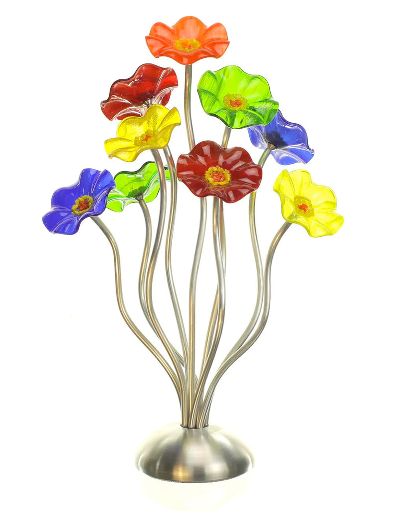 Chromatic Silver Base 9 Flower Medium Bouquet