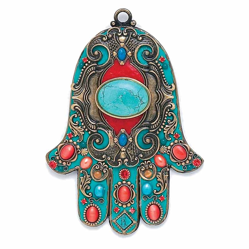 Turquoise Wall Hamsa