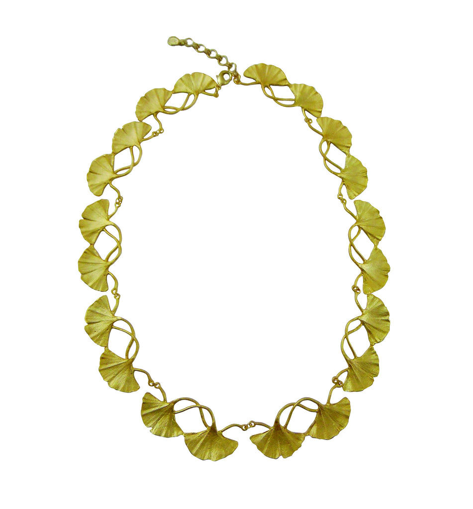 Ginkgo 16 Inch Adjustable Necklace by Michael Michaud