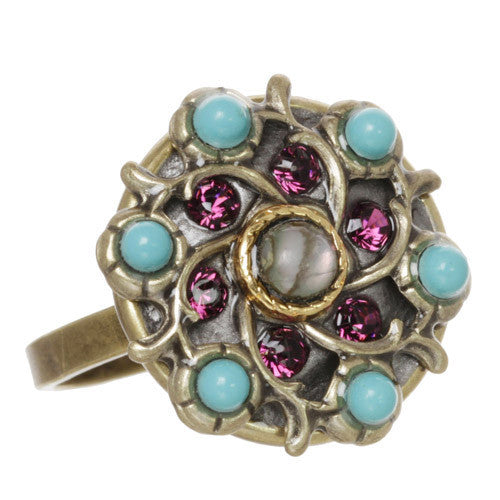 Turkish Bazaar Silver Swirl Ring by Michal Golan