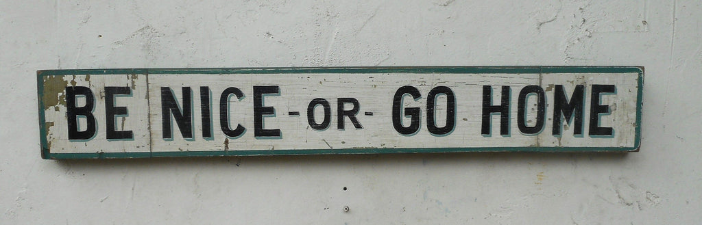 Be Nice or Go Home Americana Art