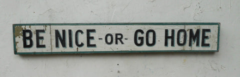Be Nice or Go Home Americana Art
