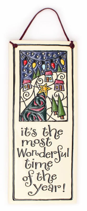 Wonderful Time Large Tall Ceramic Tile