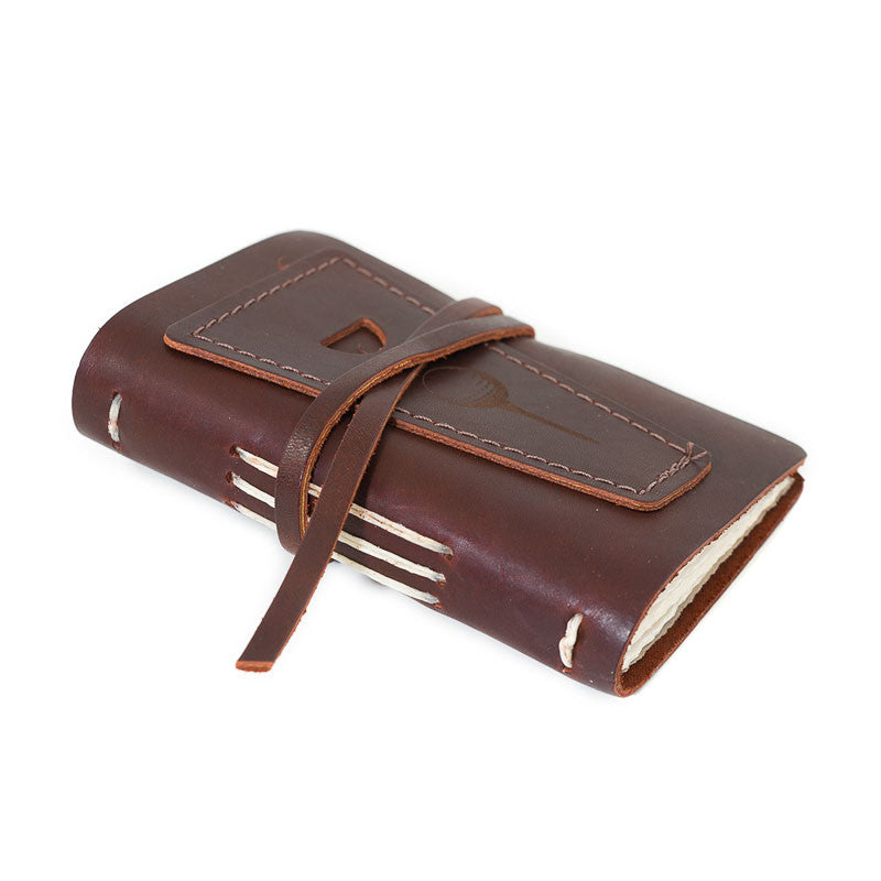 Leather Golf Log with Pocket - Available in Multiple Colors