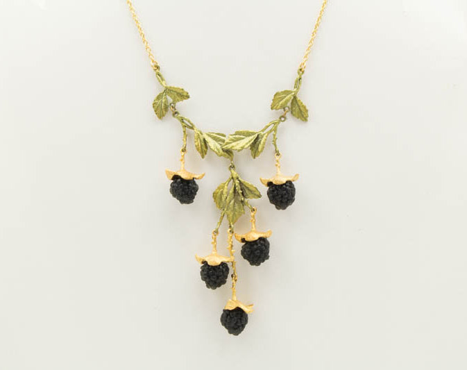 Blackberry 5 Drop 16 inch Adjustable Necklace