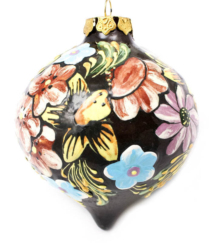 Daffodil Dillydally Tear Drop Ceramic Ornament