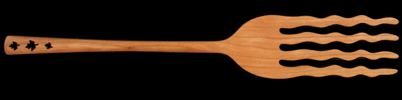 Pasta Fork with Leaf Design