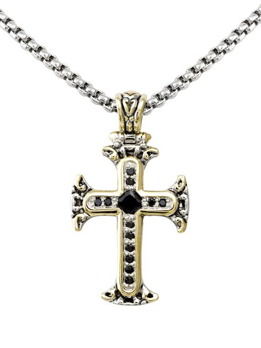 Celebration Collection Pave Cross with Chain by John Medeiros - Available in Multiple Colors