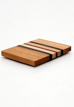 Small Striped Trivet in Cherry - Size 3"x4"