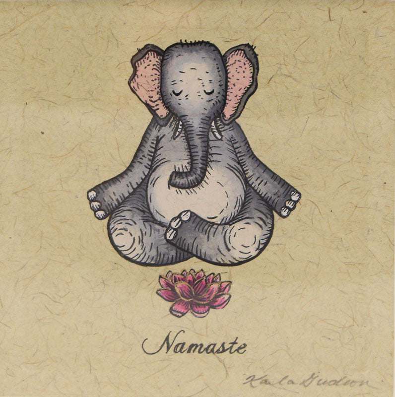 Namaste Watercolor by Karla Gudeon