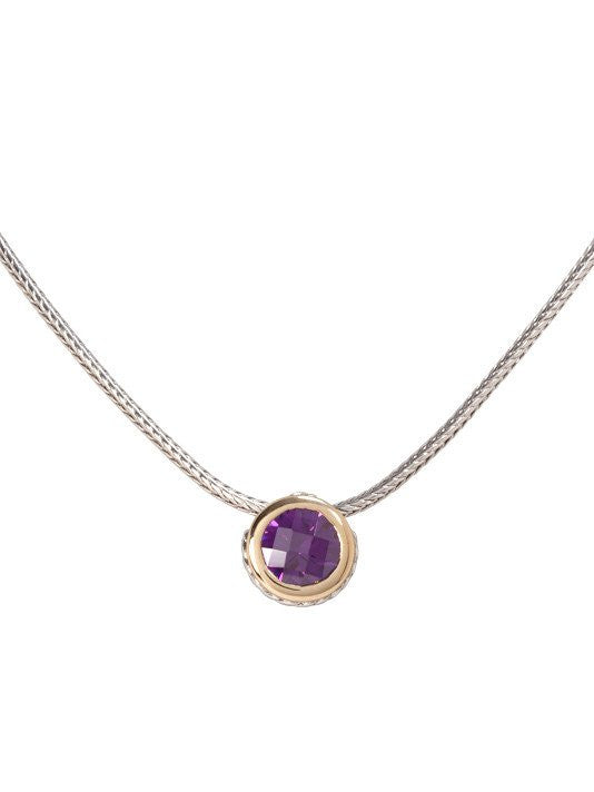 Oval Link Collection CZ Solitaire Necklace by John Medeiros