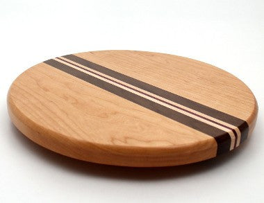 Lazy Susan with Stripes in Cherry - Size 12"