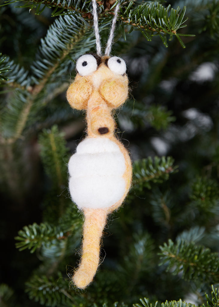 Sea Horse Woolie Ornament