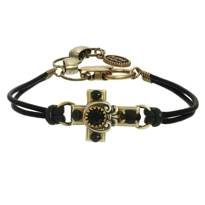 Black Cross Bracelet
