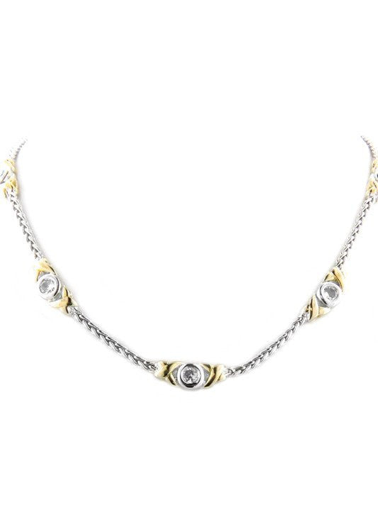 Antiqua 5 Station Circle Necklace by John Medeiros