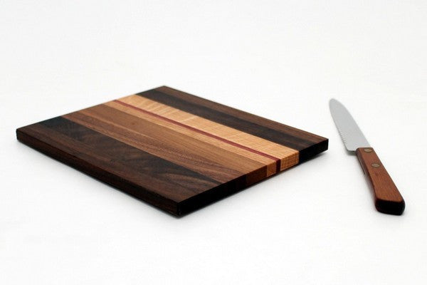 Extra Large Striped Trivet in Walnut - Size 6"x7"