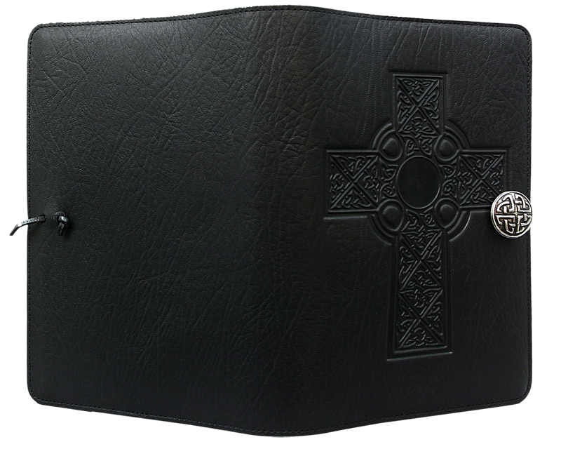 Celtic Cross Large Journal in Black