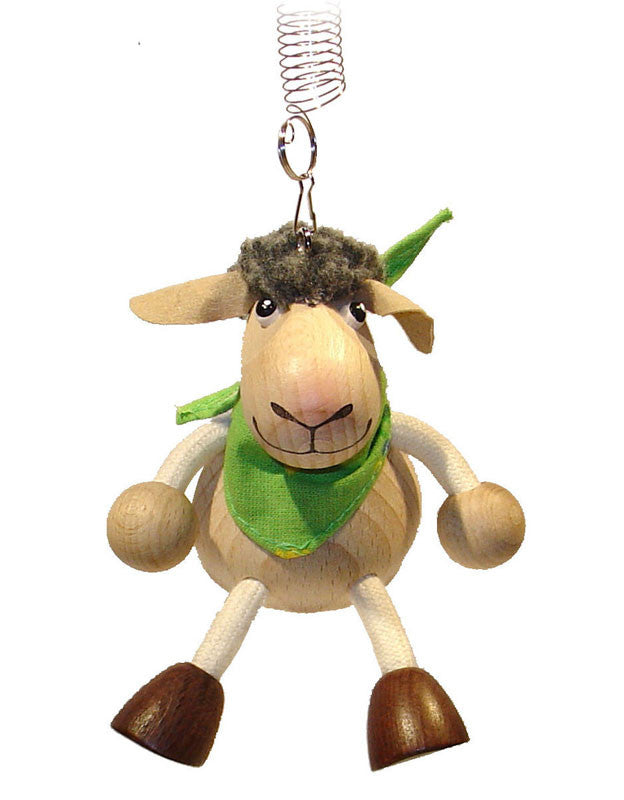 Lamb Boy Handcrafted Wooden Jumpie