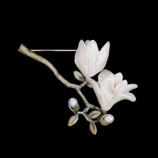 Magnolia Blossom Brooch by Michael Michaud