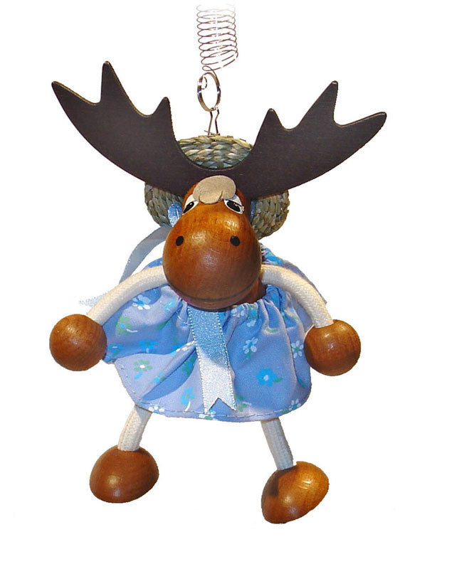 Moose Girl Handcrafted Wooden Jumpie